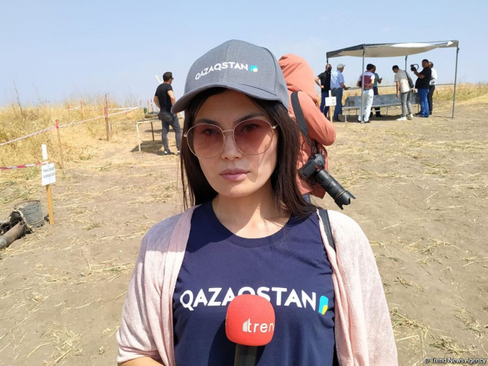     La periodista kazaja  :"Estamos alegres de la liberación de sus tierras por Azerbaiyán"  