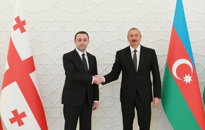  Azerbaijani president holds meeting with Georgian PM - PHOTOS, UPDATED