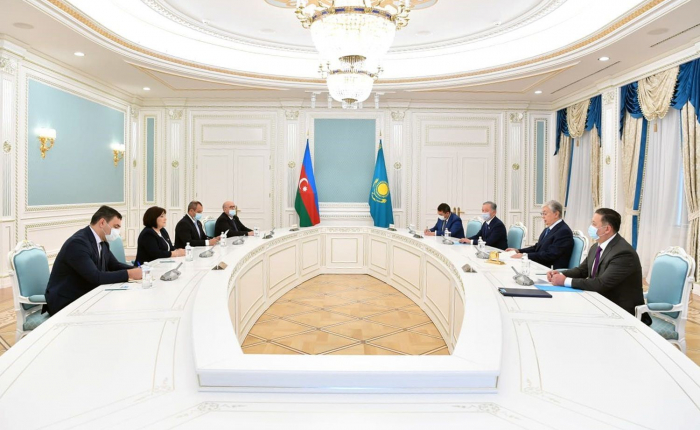   Azerbaijani parliament speaker meets with Kazakh president    