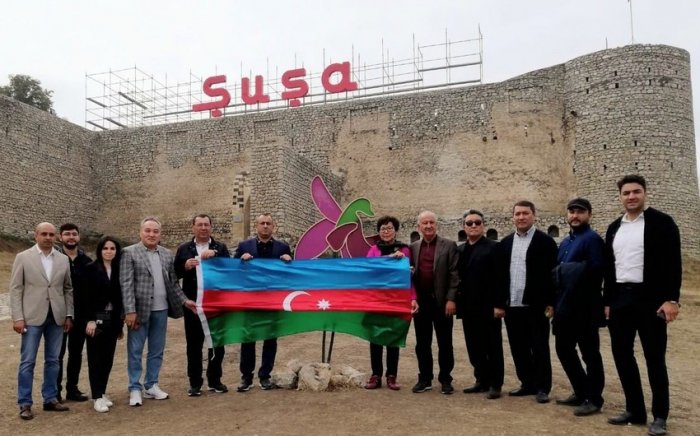    Qazaxıstanın nümayəndə heyəti Şuşa və Füzulidə -  FOTOLAR    