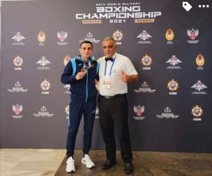 Azerbaijan’s Tayfur Aliyev wins bronze at World Military Boxing Championships