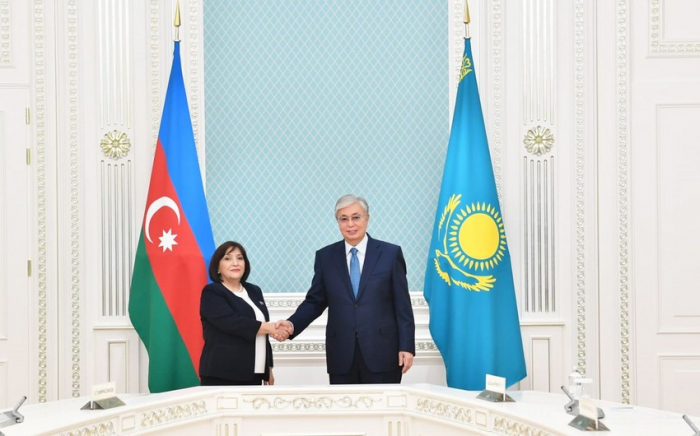   Sahibə Qafarova Qazaxıstan Prezidenti ilə görüşüb  
   
