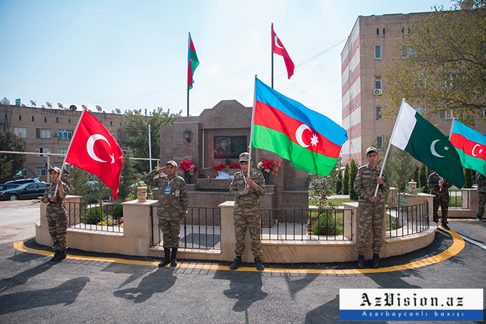   “Canavar” ləqəbli  şəhid polkovnik-leytenantın adına park və bulaq açıldı -  FOTOLAR  