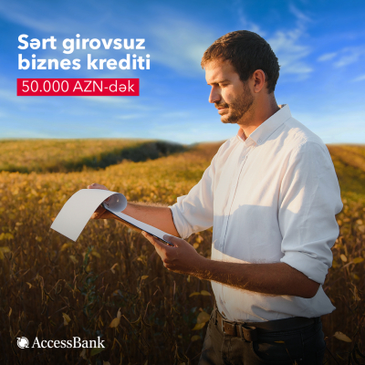 “AccessBank”dan sərt girovsuz mikro və aqro kreditlər!