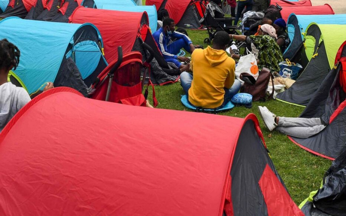 Evacuation de camps de migrants sans abri en France