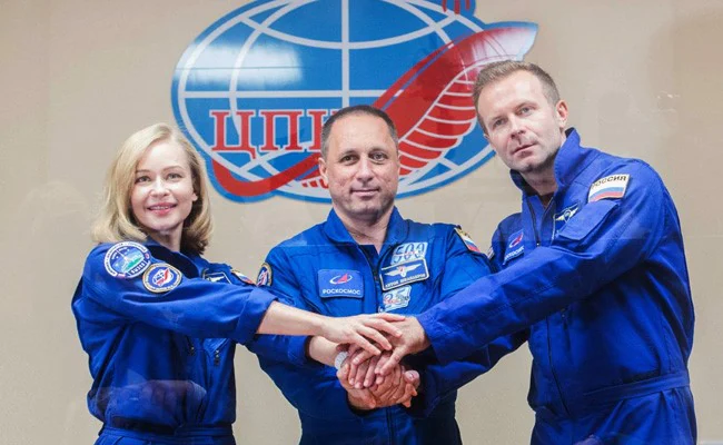 Russian film crew blasts off to make first movie in space -  NO COMMENT  