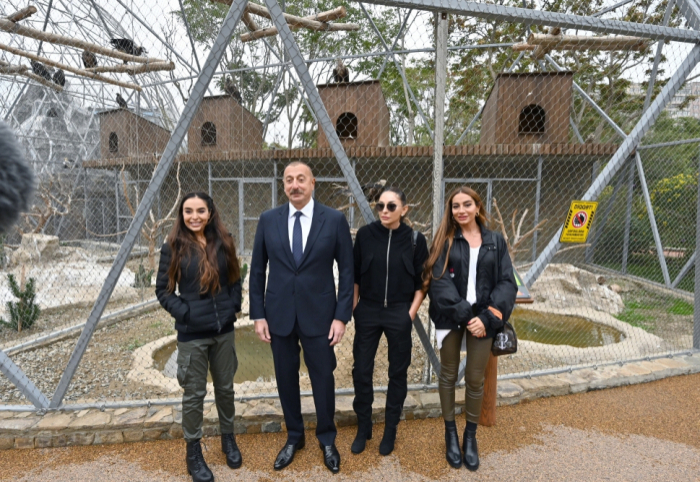  Le président Ilham Aliyev et Mehriban Aliyeva assistent à la cérémonie de réouverture du Zoo de Bakou - PHOTOS
