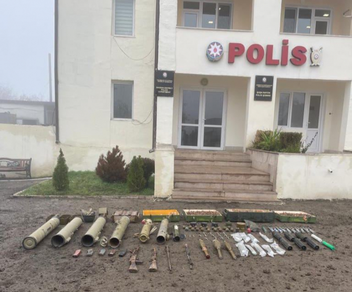 Azerbaijani police detect batch of weapons, munitions in liberated Shusha