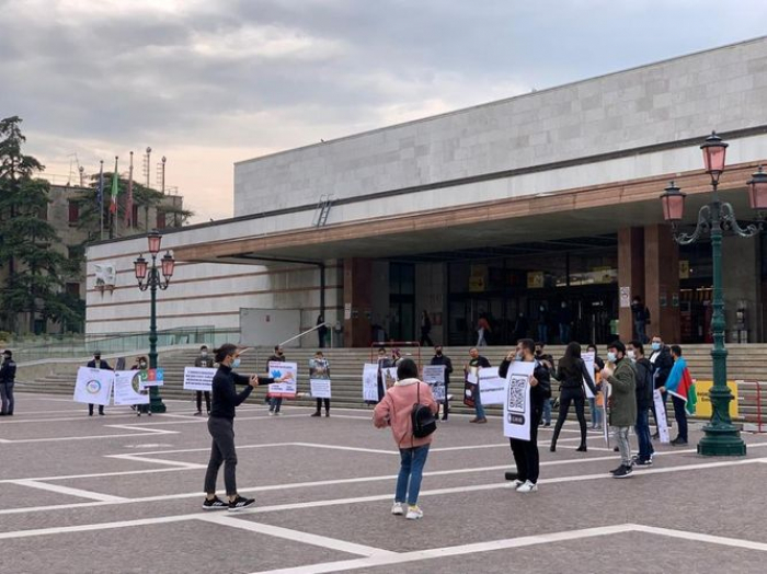   Aserbaidschanische Gemeinde veranstaltete eine Kundgebung in Venedig  