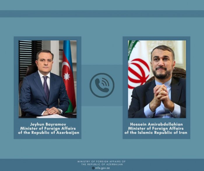   Azerbaijani FM holds phone talks with Iranian counterpart  