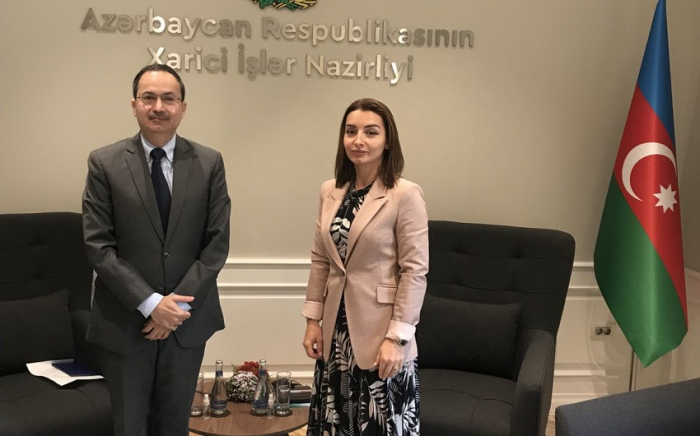   Sprecherin des aserbaidschanischen Außenministeriums trifft pakistanischen Botschafter  