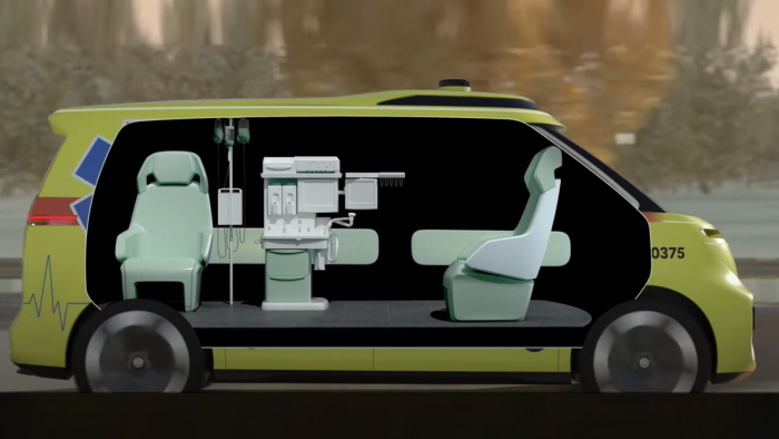 Volkswagen muestra su ambulancia futurista con conducción autónoma 