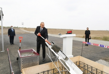   الرئيس إلهام علييف والسيدة الاولى يزوران محافظة فضولي المحررة  