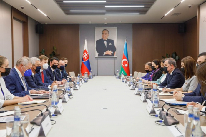  Azerbaijani FM holds expanded meeting with his Slovak counterpart 