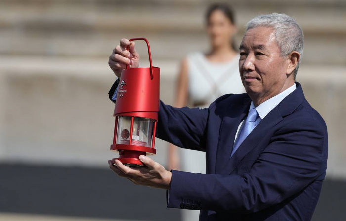 Greece hands over Olympic flame of 2022 Beijing Winter Games to China
 