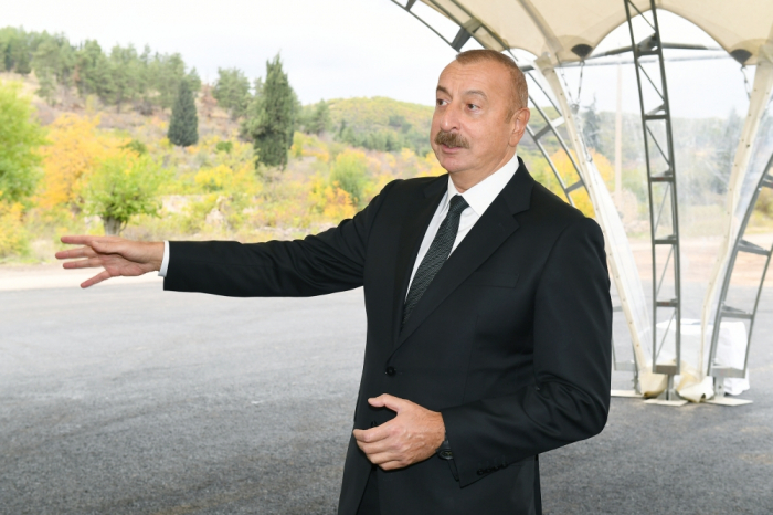     El jefe de Estado  : "Se abrirá la carretera desde Zangilán a Najicheván, Turquía y Europa"  