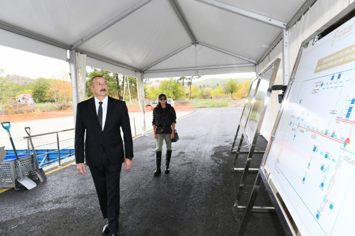  Präsident Ilham Aliyev legt Grundstein für Leitstelle für digitale Umspannwerke in Zangilan Region  