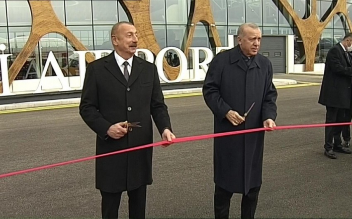     Präsidenten von Aserbaidschan und der Türkei haben den internationalen Flughafen Füzuli eingeweiht    