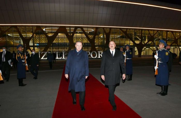   Turkish president completes official visit to Azerbaijan -   PHOTO    