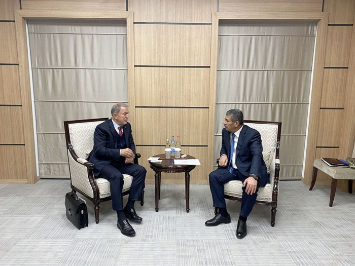  Azerbaijani Defense Minister meets his Turkish counterpart in Zangilan district 