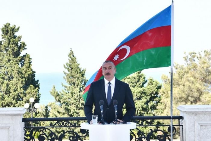   Ilham Aliyev hat eine Post im Zusammenhang mit dem Korridor von Zangezur veröffentlicht   FOTOS    