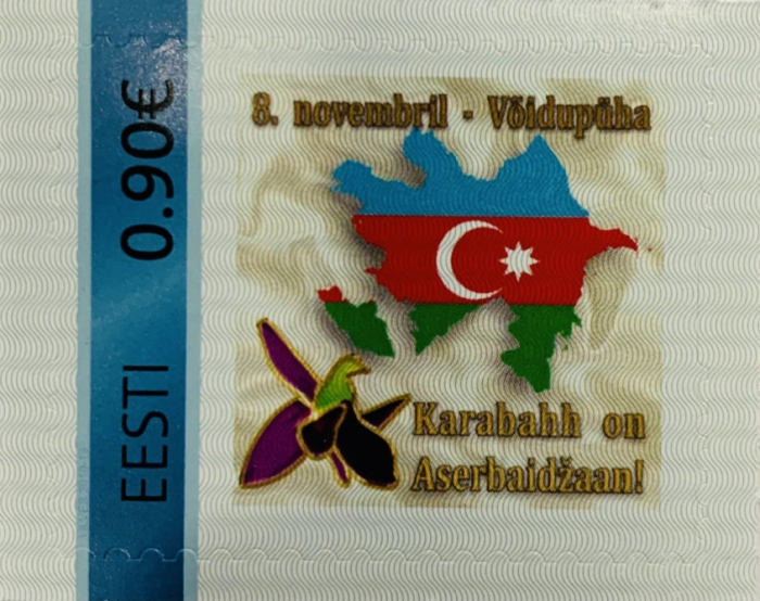 Postage stamp dedicated to Azerbaijan’s Victory Day issued in Estonia