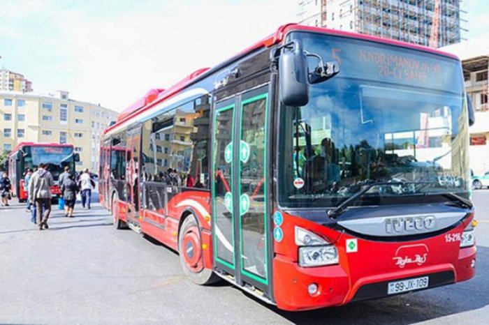  "Avtobuslar şənbə və bazar günləri adi rejimdə işləyəcək" -   BNA  