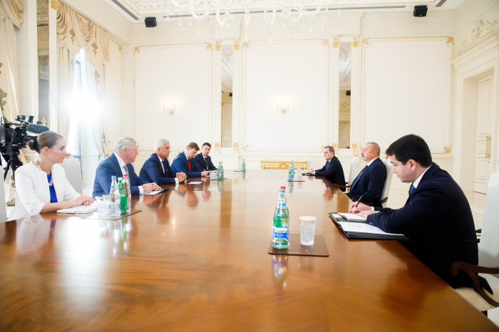  Le président Aliyev reçoit le ministre des Affaires étrangères et européennes de la République slovaque 