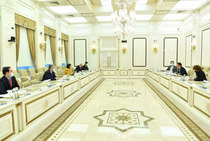 Presidenta de Milli Majlis se reúne con una delegación de la OTAN