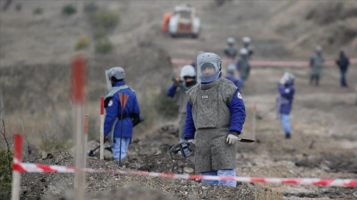  Aserbaidschan setzt Minenräumungsoperationen in befreiten Gebieten fort 