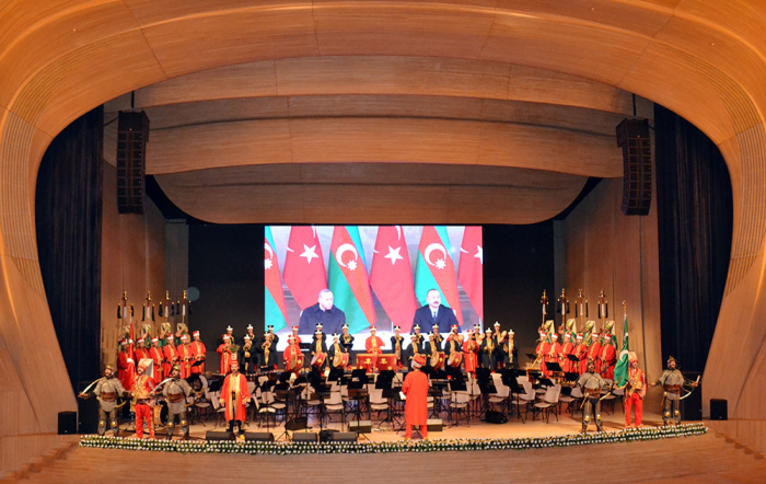  Türkische Mehteran Union tritt bei einem Konzert auf, das dem Tag des Sieges in Aserbaidschan gewidmet ist –  VIDEO  