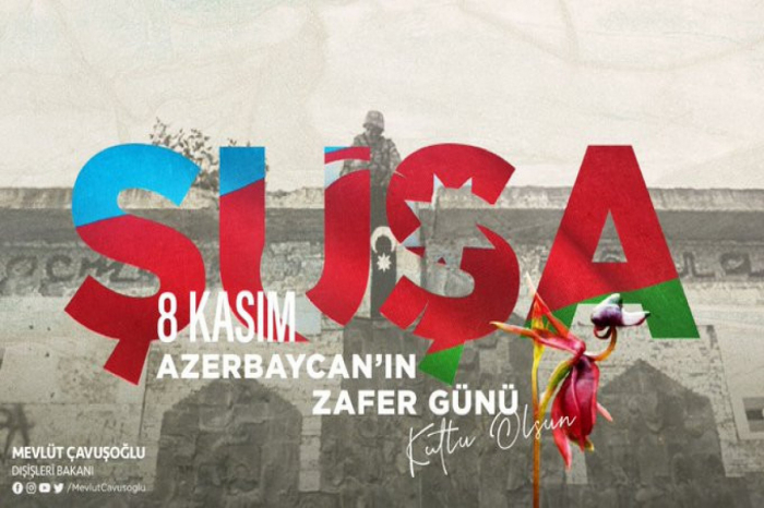 Cavusoglu felicita al pueblo de Azerbaiyán en el Día de la Victoria