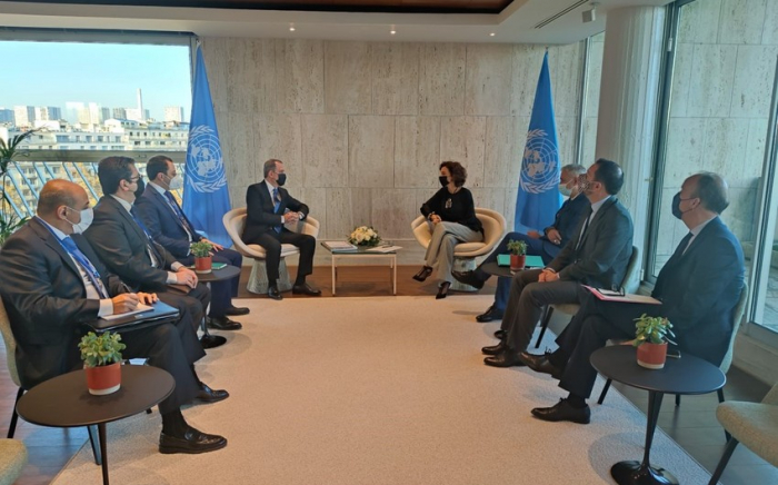 Azerbaijani FM meets with UNESCO director general
