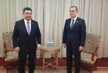 Ceyhun Bayramov Beynəlxalq Türk Akademiyasının prezidenti ilə görüşüb