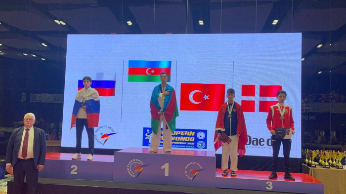 Two Azerbaijani taekwondo fighters grab gold medals at European Championship 