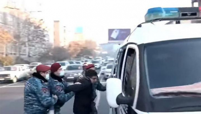   Armenian police detain 18 in Yerevan protests  