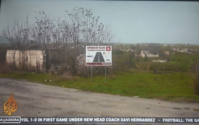   Fernsehsender Al Jazeera hebt die laufenden Restaurierungsarbeiten in Karabach hervor  