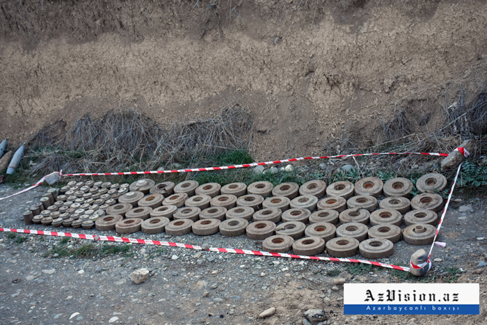 Azerbaijan announces number of mines detected in Karabakh