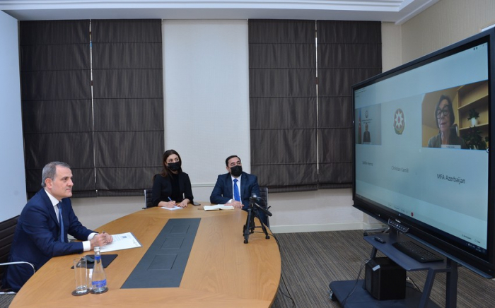   Azerbaijani FM, Special Rep of OSCE Chairperson-in-Office hold video conference meeting  