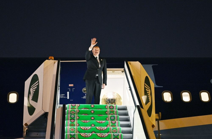  Ilham Aliyev ends his official visit to Turkmenistan 