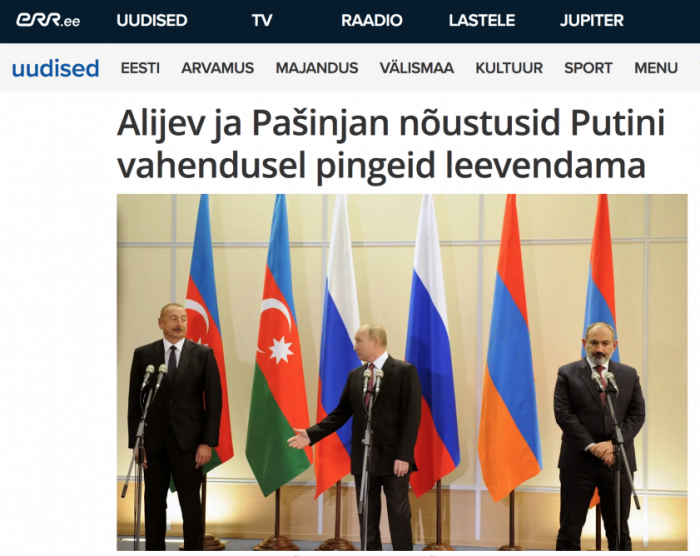   President Ilham Aliyev’s working visit to Sochi in spotlight of Estonian media  