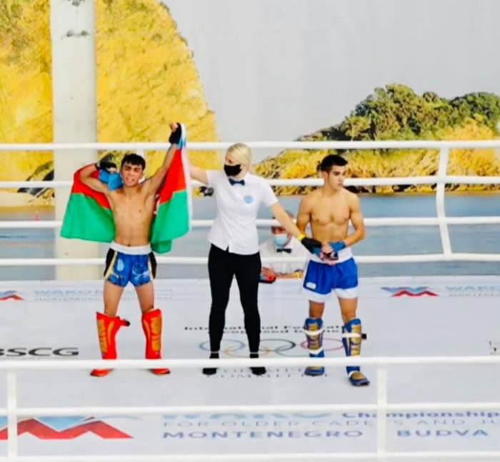 Azerbaijani kickboxer bags gold at WAKO European Kickboxing Championships