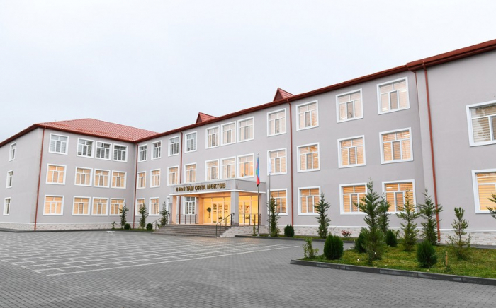  İsmayıllıda 6 saylı məktəbin yeni binası -  FOTOLAR 
 
