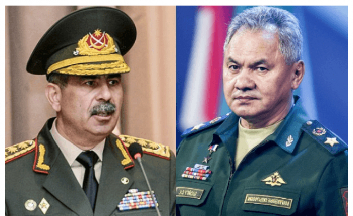  Entretien téléphonique entre les ministres de la Défense azerbaïdjanais et russe