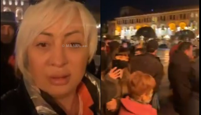   İrəvanda Paşinyanın istefası tələbi ilə mitinq keçirilib- VİDEO   