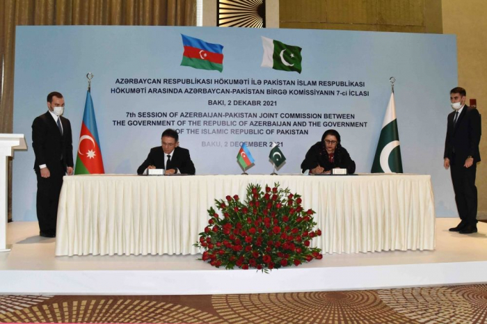   Azerbaijan, Pakistan sign protocol of seventh meeting of joint intergovernmental commission  