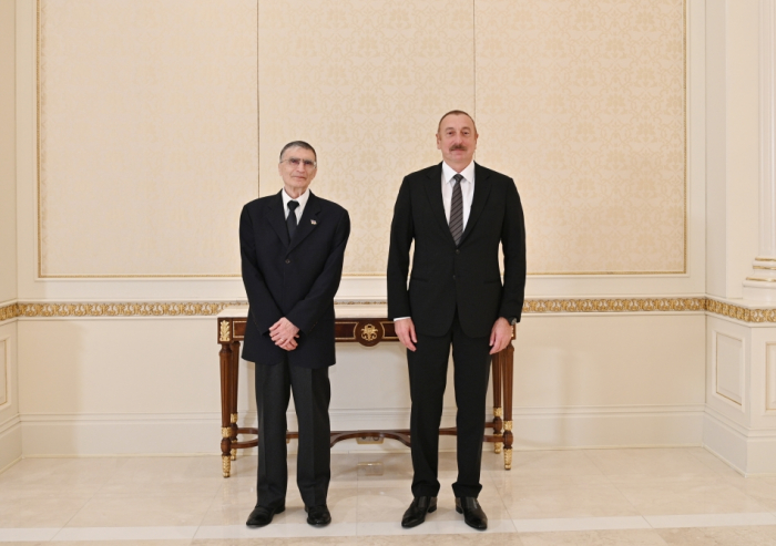  President Ilham Aliyev receives world renowned scientist Aziz Sancar 
