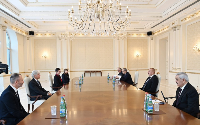 President Ilham Aliyev receives President for Exploration and Production of TotalEnergies 