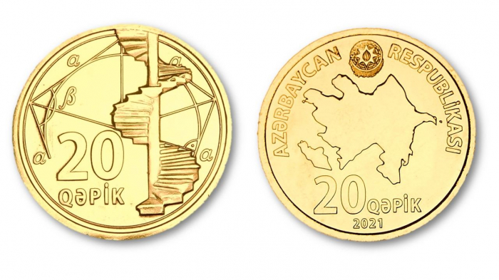  Central Bank of Azerbaijan puts into circulation new 20 qepik coin 