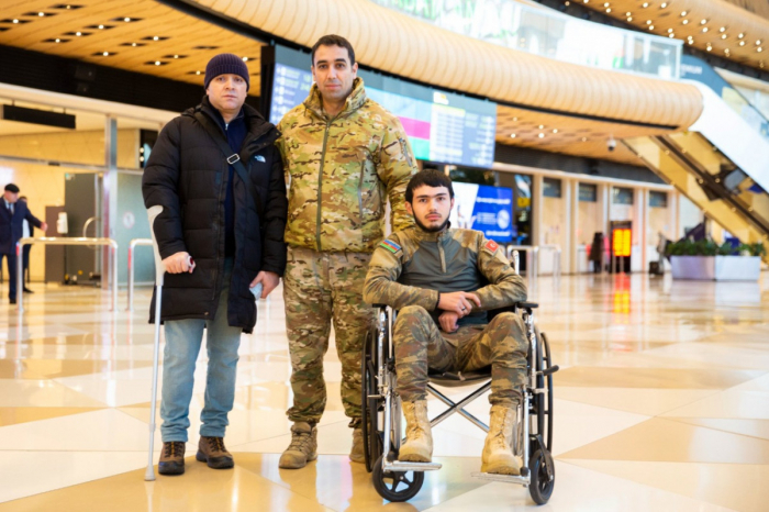   Azerbaijan’s YASHAT Foundation sends 4 more war veterans to Turkey for treatment -   PHOTOS    
 